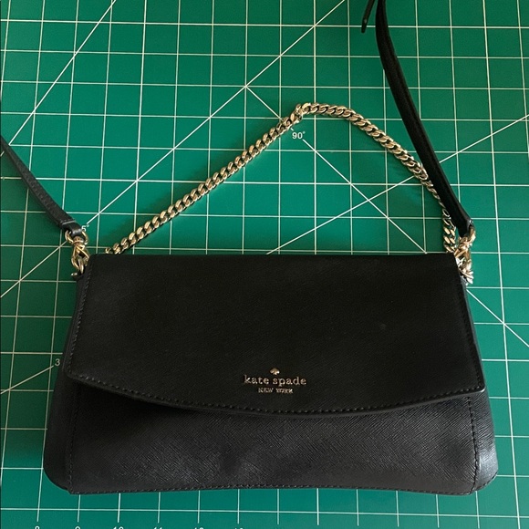 kate spade Black Laurel Way Crossbody with Gold Chain - Picture 5 of 7